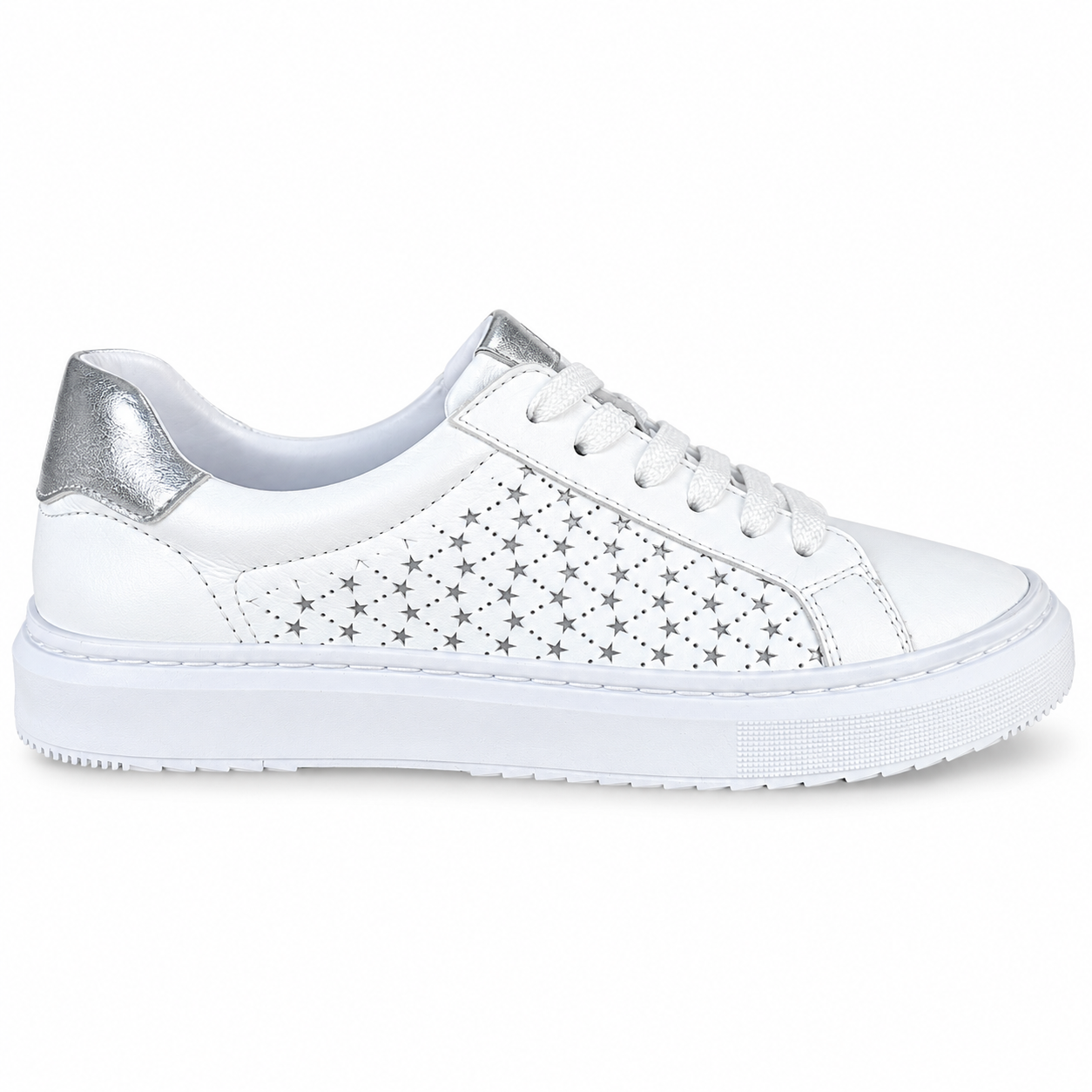 25012 Kadın Sneaker Ayakkabı Beyaz Hakiki Deri
