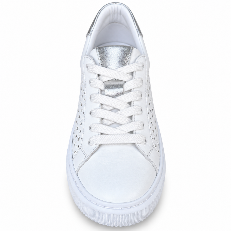 25012 Kadın Sneaker Ayakkabı Beyaz Hakiki Deri