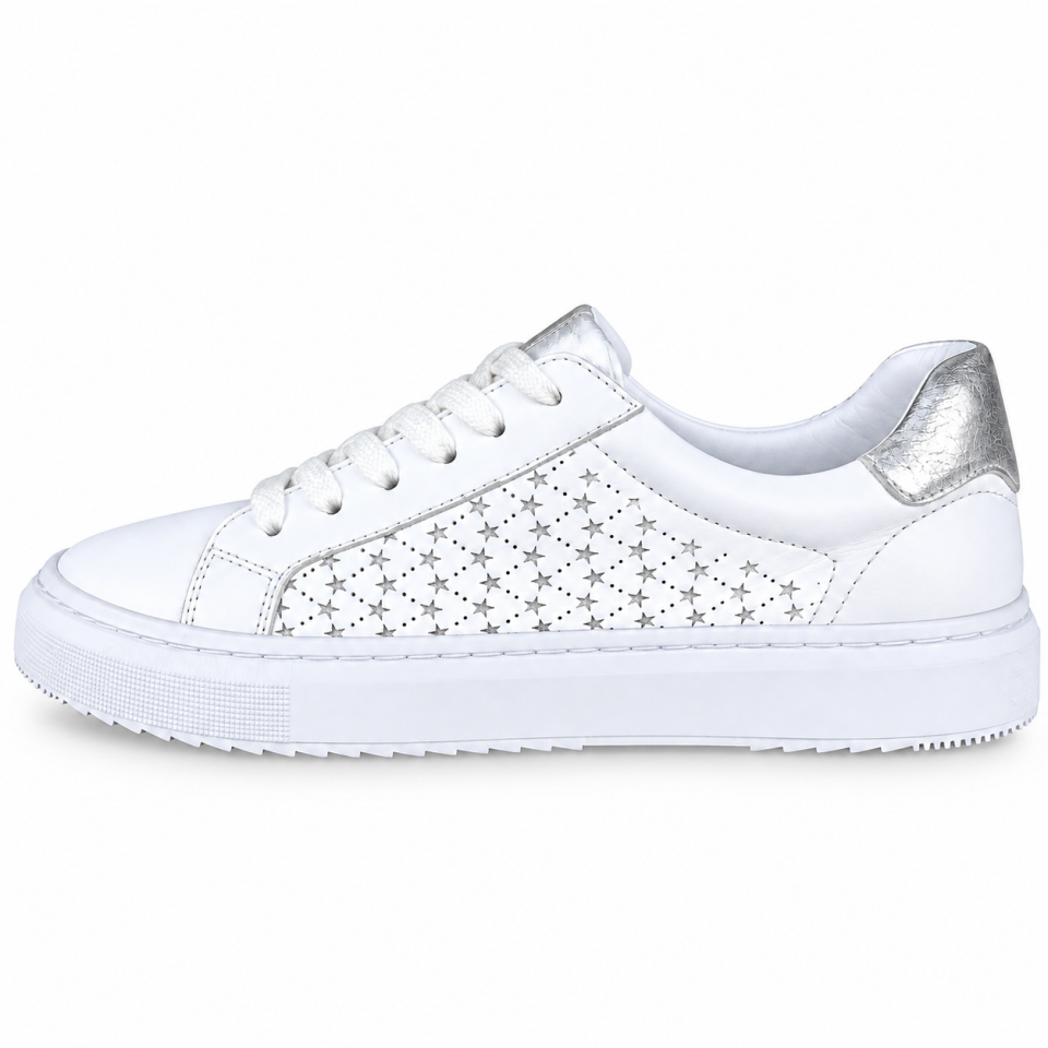 25012 Kadın Sneaker Ayakkabı Beyaz Hakiki Deri