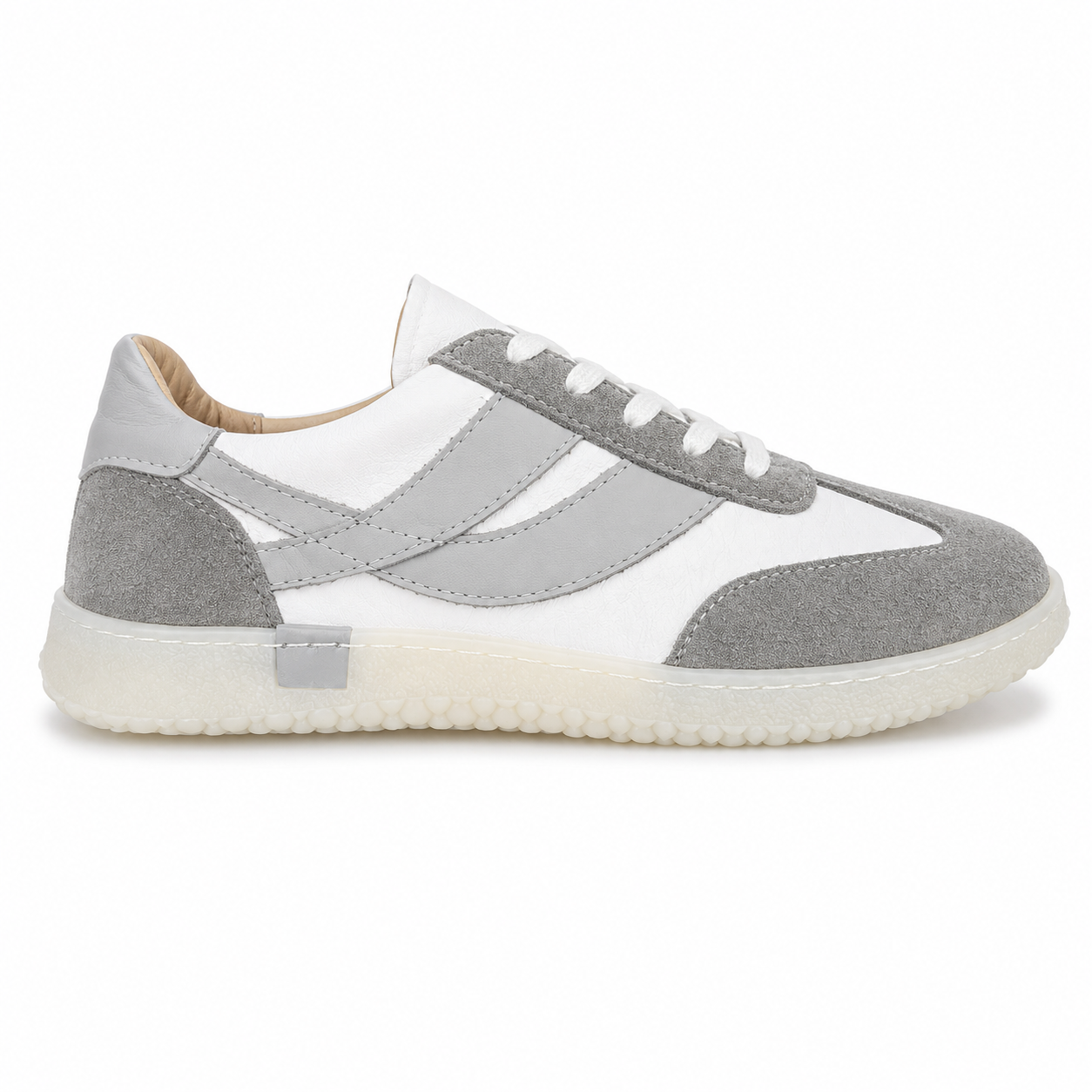 7068 Kadın Sneaker Beyaz Multi Hakiki Deri