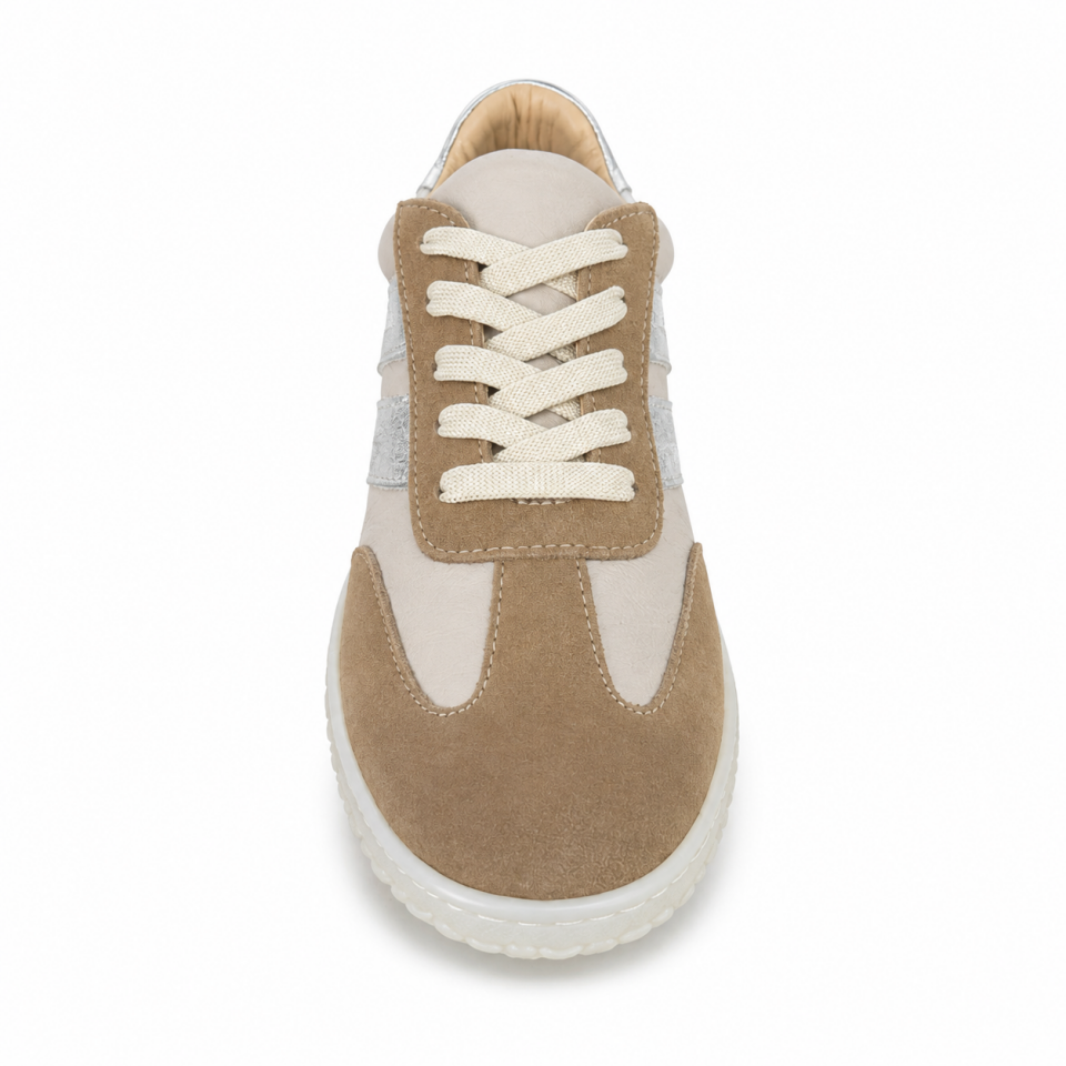 7068 Kadın Sneaker Vizon Multi Hakiki Deri
