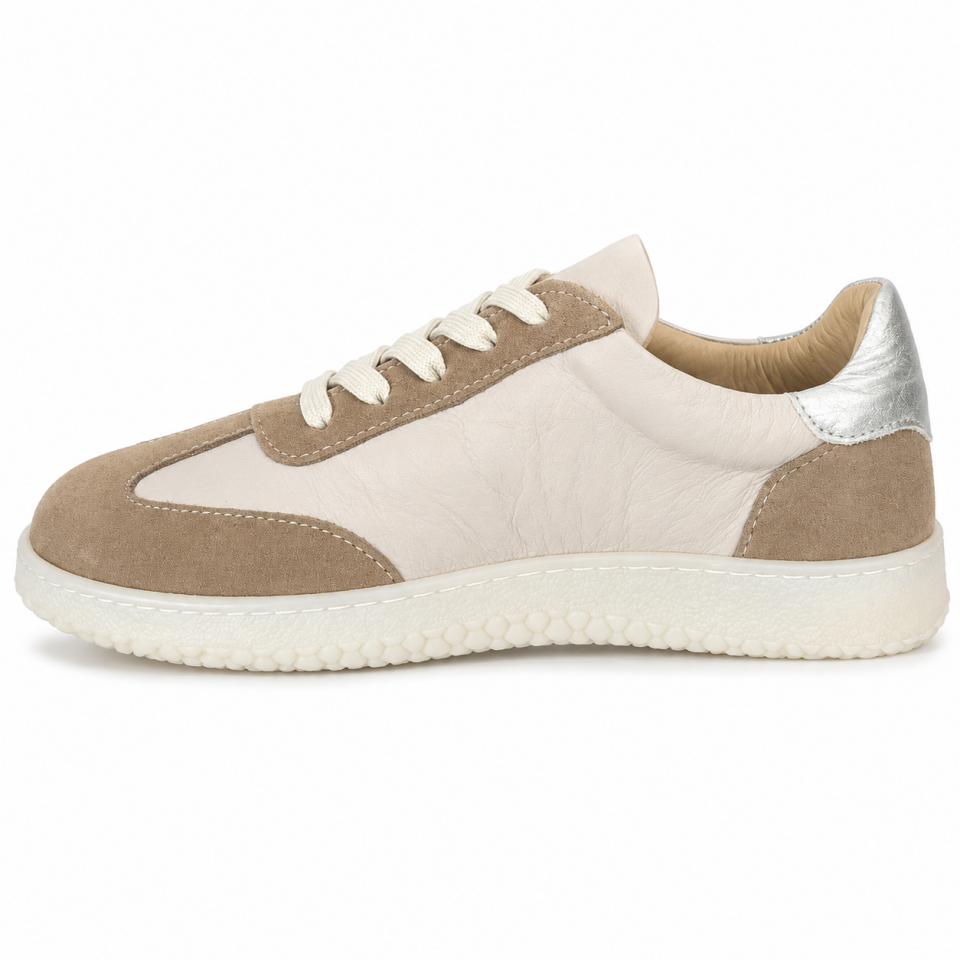 7068 Kadın Sneaker Vizon Multi Hakiki Deri