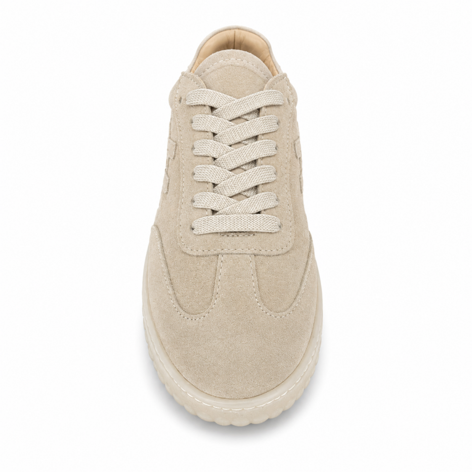 7115 Kadın Sneaker Bej Süet Hakiki Deri