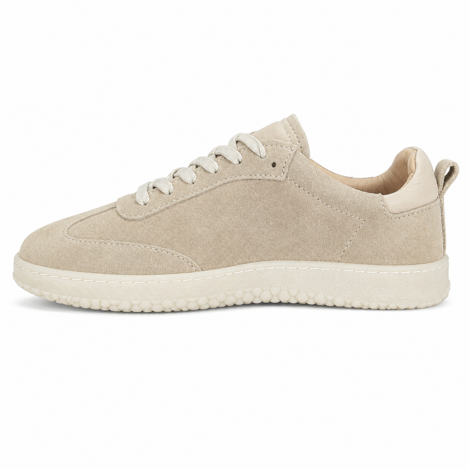 7115 Kadın Sneaker Bej Süet Hakiki Deri