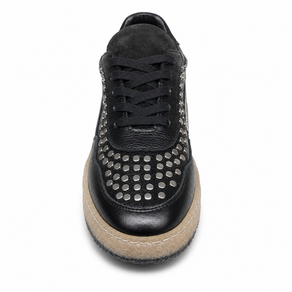 6905 Kadın Sneaker Siyah Hakiki Deri