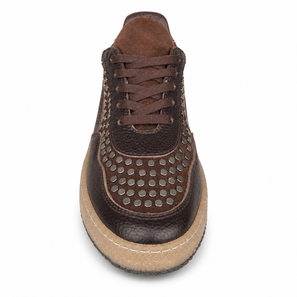 6905 Kadın Sneaker Kahve Hakiki Deri