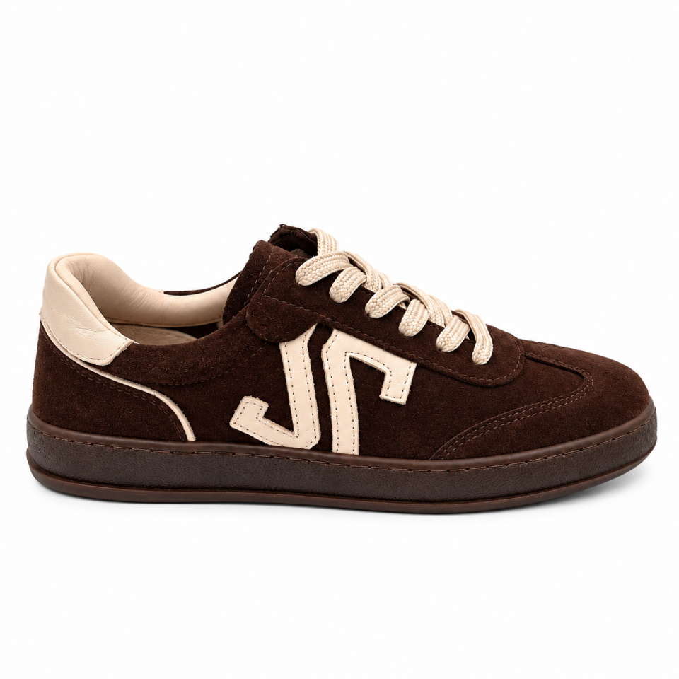 26160 Kadın Sneaker Kahve Süet Hakiki Deri