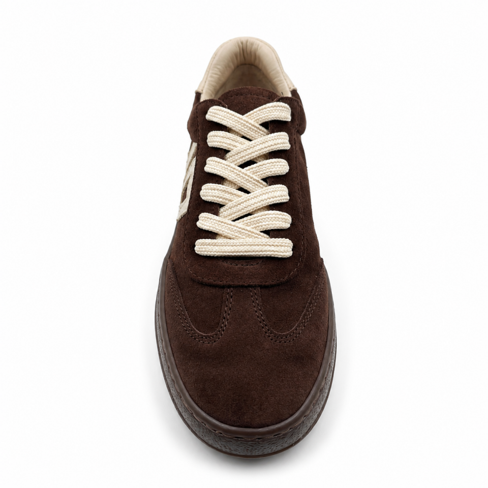 26160 Kadın Sneaker Kahve Süet Hakiki Deri