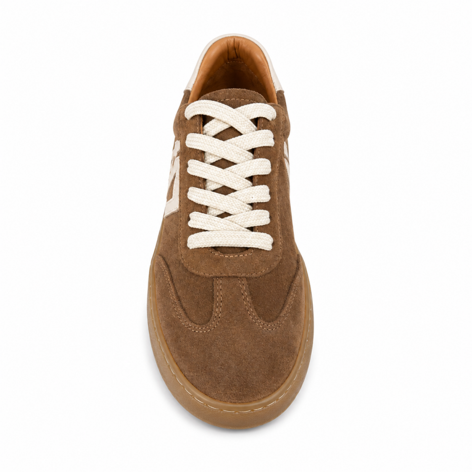 26160 Kadın Sneaker Taba Süet Hakiki Deri