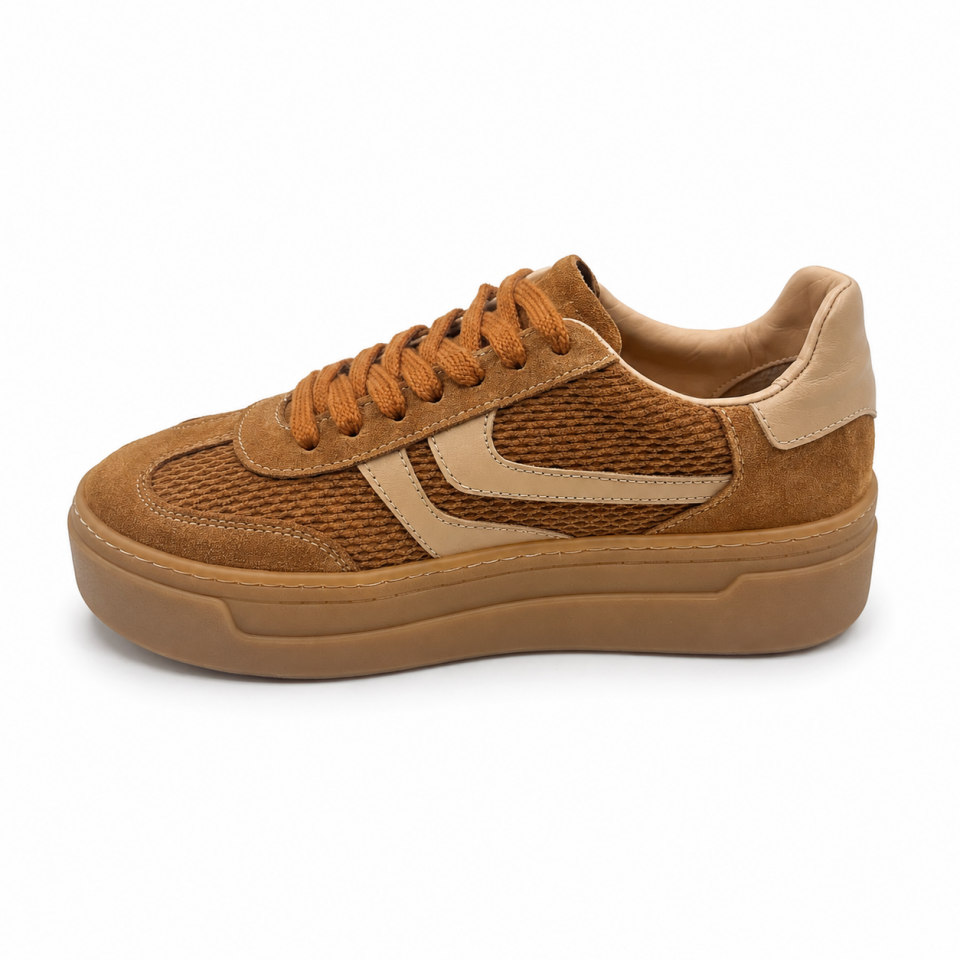 6809 Kadın Sneaker Taba Süet